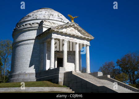 Das Illinois Denkmal befindet sich in der National Military Park in Vicksburg, Mississippi, Vereinigte Staaten. Stockfoto