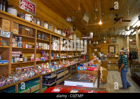 Small Town Mississippi ist ein Feature des Mississippi Landwirtschaft und Forstwirtschaft Museum befindet sich in Jackson, Mississippi, Vereinigte Staaten. Stockfoto