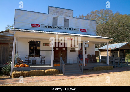 Small Town Mississippi ist ein Feature des Mississippi Landwirtschaft und Forstwirtschaft Museum befindet sich in Jackson, Mississippi, Vereinigte Staaten. Stockfoto