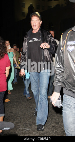 David Hasselhoff in der zweiten Phase des Gumball 3000 rally am Hollywood Blvd Hollywood, Kalifornien - 09.08.08 Michael Stockfoto