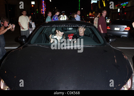 David Hasselhoff in der zweiten Phase des Gumball 3000 rally am Hollywood Blvd Hollywood, Kalifornien - 09.08.08 Starbux / Stockfoto