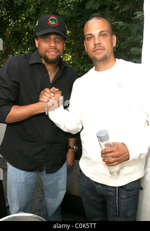 Michael Ely und Qunicy Jones III AKA QD3 präsentiert die Lincoln "aus dem roten Teppich" 2008 amerikanischen schwarzen Film Festival Stockfoto