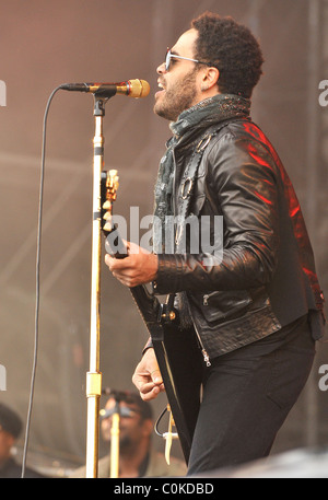 Lenny Kravitz V2008 Festival Tag 1 Stafford, England - 16.08.08 () Nick Gurken / Stockfoto