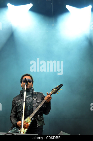 Lenny Kravitz V2008 Festival Tag 1 Stafford, England - 16.08.08 () Nick Gurken / Stockfoto