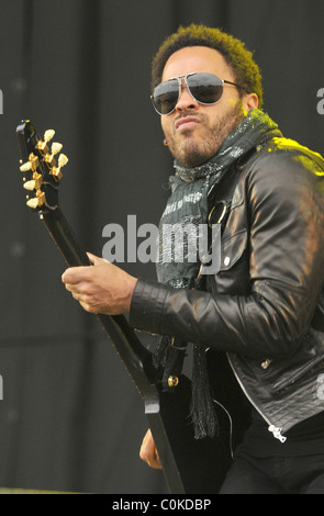 Lenny Kravitz V2008 Festival Tag 1 Stafford, England - 16.08.08 () Nick Gurken / Stockfoto