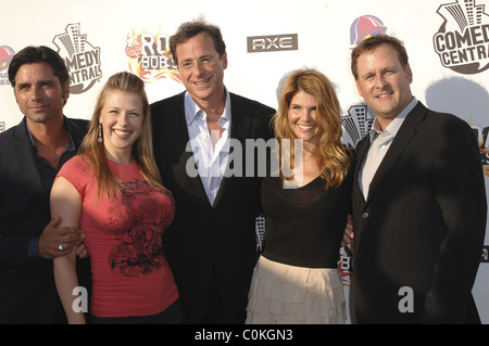 John Stamos, Jodi Sweetin, Bob Saget, Lori Loughlin und Dave Coulier Comedy Central Roast von Bob Saget statt in Burbank Los Stockfoto