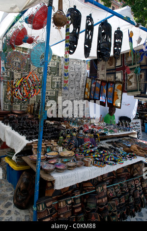 Marktstand mit Souvenirs, Cape Town, Südafrika Stockfoto