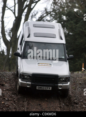 Off-Road 4 x 4 Off-Road-fahren lernen Stockfoto