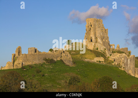 Corfe Castle, Dorset im Oktober. Stockfoto