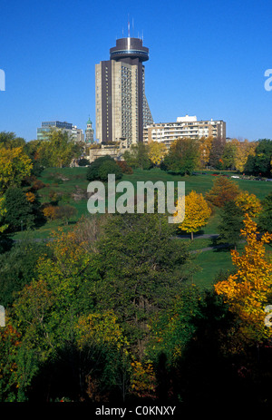 Loews Le Concorde Hotel, Schlachtfelder Park, Quebec City, Provinz Quebec, Kanada, Nordamerika Stockfoto