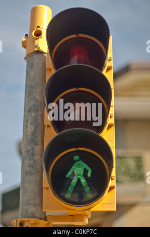 Ampel mit grünen Prosaisches Licht Stockfoto