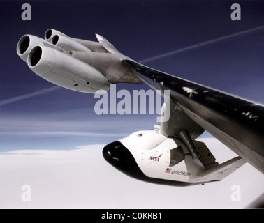 X-38, experimentelle Crew Fahrzeug für sichere Rückkehr Astronauten zur Erde von einer Raumstation zurück. Stockfoto