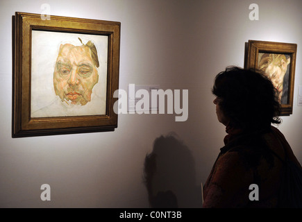 Lucian Freud-Portrait von Francis Bacon - est ú 5-7 Mil. Christie-Nachkriegs- und zeitgenössische Kunst-Auktion-Presse-Preview Stockfoto