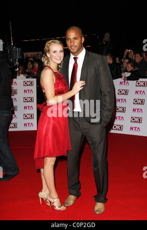 Carley Stenson und Ricky Whittle National Television Awards 2008 statt, in der Royal Albert Hall - London, England eingetroffen- Stockfoto