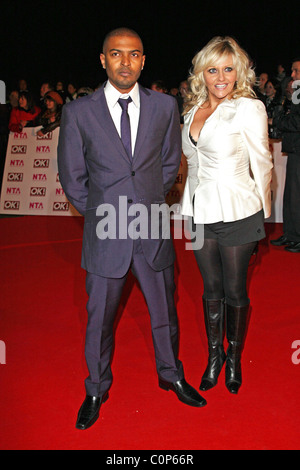 Noel Clarke und Camille Coduri National Television Awards 2008 statt, in der Royal Albert Hall - London, England eingetroffen- Stockfoto