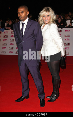 Noel Clarke und Camille Coduri National Television Awards 2008 statt, in der Royal Albert Hall - London, England eingetroffen- Stockfoto