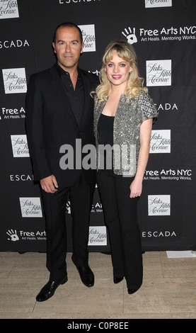 Damiano Biella und Aimee Anne Duffy Escada Ehrungen Damiano Biella bei einem freien Künste profitieren Sie New York City, USA - 30.10.08 Stockfoto