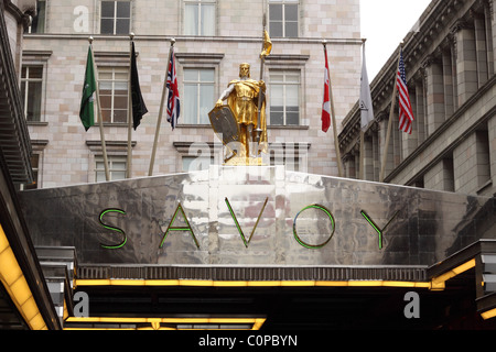 Das Savoy Hotel, Strand, London Stockfoto