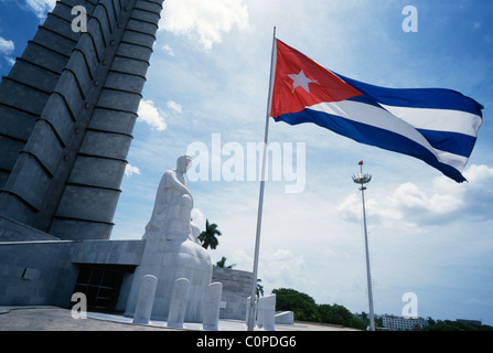 Havanna, Kuba. Die Gedenkstätte y Museo eine Jose Marti am Plaza De La Revolucion. Stockfoto