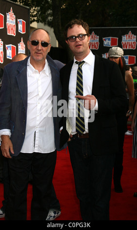 Pete Townshend & Rainn Wilson 2008 VH1 Rock Honors The Who am UCLA Pauley Pavilion - Ankünfte Los Angeles zu Ehren, Stockfoto