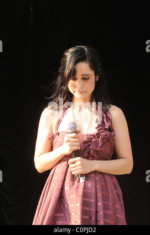 Julieta Venegas Summerstage Konzert statt im Central Park New York City, USA - 12.07.08 Stockfoto