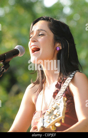 Julieta Venegas Summerstage Konzert statt im Central Park New York City, USA - 12.07.08 Stockfoto