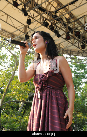 Julieta Venegas Summerstage Konzert statt im Central Park New York City, USA - 12.07.08 Stockfoto