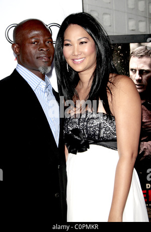 Djimon Hounsou und Kimora Lee Simmons AFI Film Festival 2008 - Premiere von "Defiance" - auf dem Arclight Theater in Hollywood statt, Stockfoto