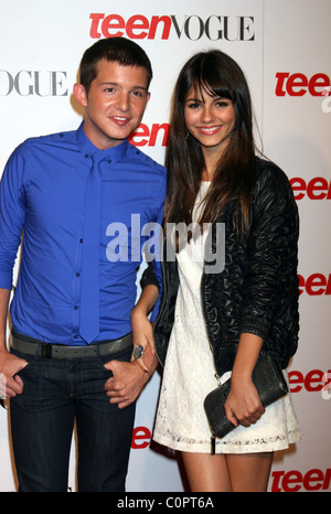 Victoria Justice und Gast 6. Annual Teen Vogue Young Hollywood Party statt im Los Angeles County Museum of Art (LACMA) - Stockfoto