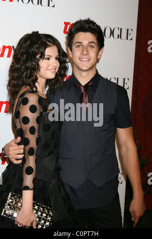 Selena Gomez und David Henrie 6th Annual Teen Vogue Young Hollywood Party in Los Angeles County Museum of Art (LACMA)- Stockfoto