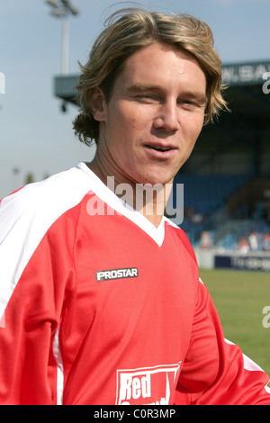 Ziggy Lichman Emmerdale All Stars V The Red Carpet Charity Fußball zugunsten DebRA im Hause Featherstone Rovers West Stockfoto
