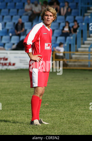 Ziggy Lichman Emmerdale All Stars V The Red Carpet Charity Fußball zugunsten DebRA im Hause Featherstone Rovers West Stockfoto