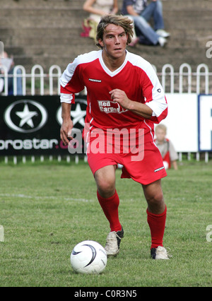 Ziggy Lichman Emmerdale All Stars V The Red Carpet Charity Fußball zugunsten DebRA im Hause Featherstone Rovers West Stockfoto