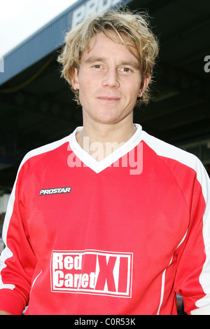 Ziggy Lichman Emmerdale All Stars V The Red Carpet Charity Fußball zugunsten DebRA im Hause Featherstone Rovers West Stockfoto