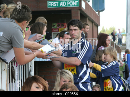 Kelvin Fletcher Emmerdale All Stars V The Red Carpet Charity Fußball zugunsten DebRA im Hause Featherstone Rovers West Stockfoto