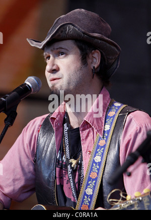 Jesse Lenat führt bei Farm Aid 2008 bei Comcast Center Mansfield, Massachusetts - 20.09.08 Stockfoto