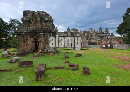 Phnom Bakheng aus dem späten 9. und frühen 10. Jahrhundert, Angkor, UNESCO World Heritage Site, Indochina, Kambodscha, Asien Stockfoto