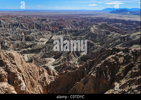 Blick aus der Schriftgrad in Punkt, Anza-Borrego, CA 110220 39407 Stockfoto