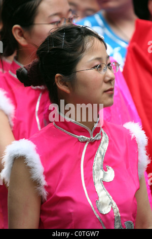 Teilnehmer an der Parade Chinesisches Neujahr, Jahr der Ratte, Chinatown, Sydney, New South Wales, Australien Stockfoto