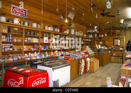 Small Town Mississippi ist ein Feature des Mississippi Landwirtschaft und Forstwirtschaft Museum befindet sich in Jackson, Mississippi, Vereinigte Staaten. Stockfoto