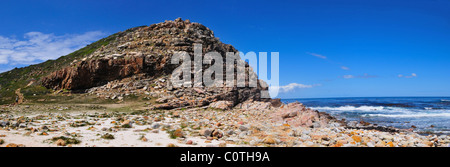 Panoramablick über Kap der guten Hoffnung. Kapstadt, Südafrika. Stockfoto
