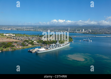 USS Missouri, Pearl Harbor, Honolulu, Oahu, Hawaii Stockfoto