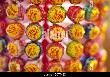 Chupa Chups Lutscher display Stockfoto