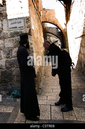 Szenen in der Altstadt von Jerusalem. Stockfoto