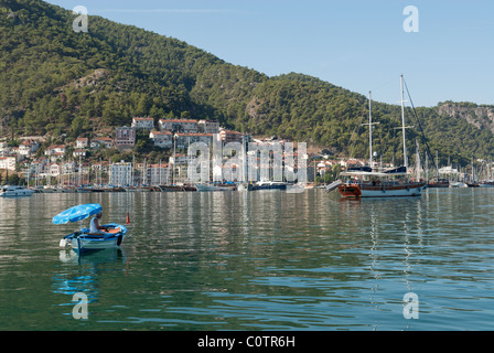 Fethiye an der türkischen Lykische Küste Stockfoto
