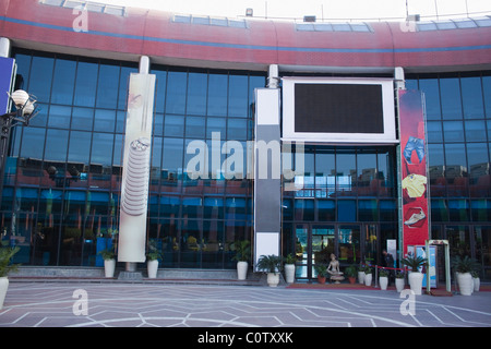 Fassade von einer Shopping-Mall, Ansal Plaza, New Delhi, Indien Stockfoto