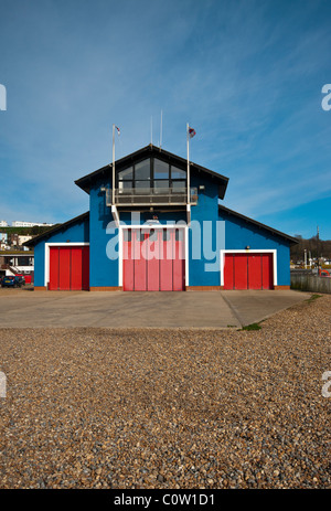 Lifeboat Station Hastings East Sussex England Stockfoto