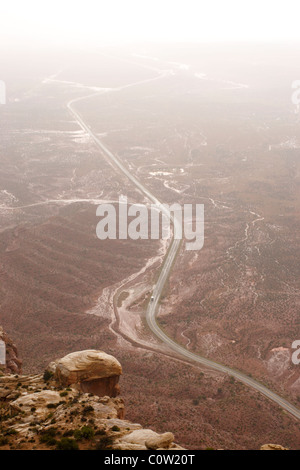 Blick vom Moki Dugway, Utah Stockfoto