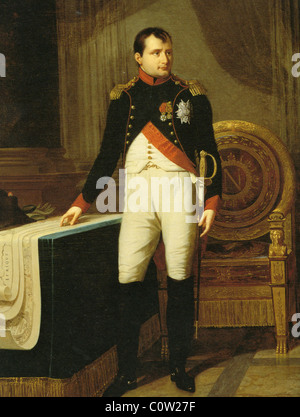 NAPOLEON BONAPARTE (1769-1821) in der Uniform eines Oberst der Pferd Soldaten der kaiserlichen Garde Stockfoto