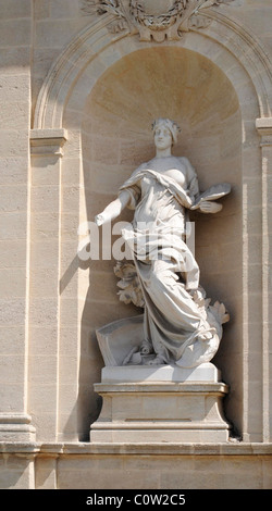 Eine Detailansicht der Universität von Bordeaux in Frankreich Stockfoto